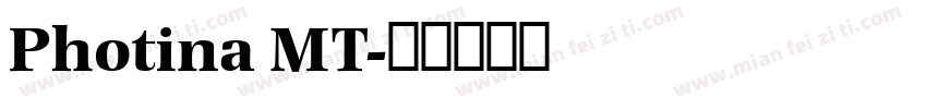 Photina MT字体转换